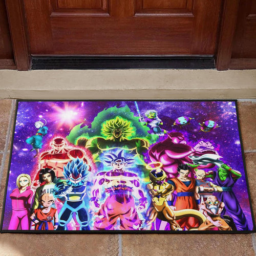 Dragon Ball Anime Door Mat - DB Full Characters Powerful Burst Limit Door Mat Home Decor