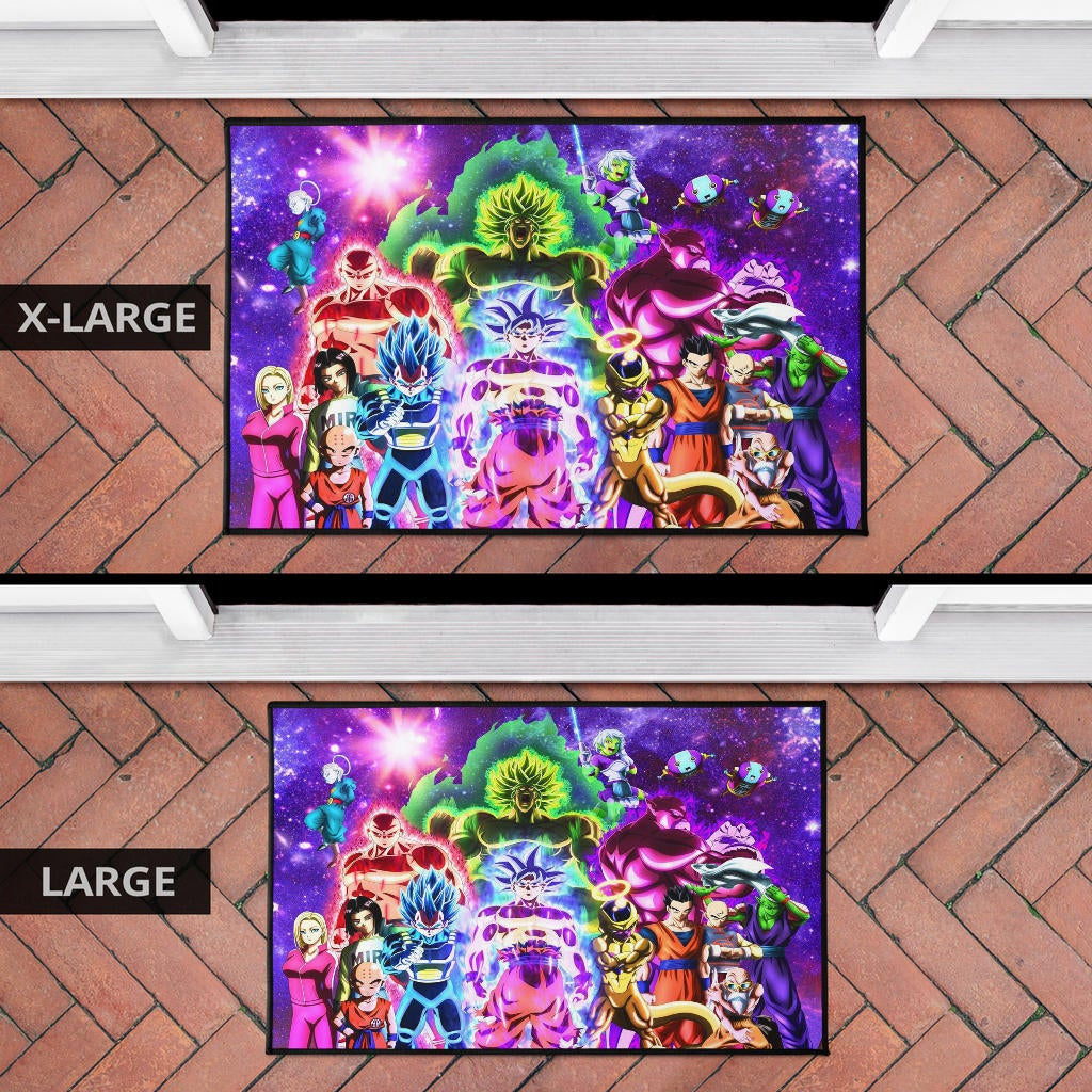 Dragon Ball Anime Door Mat - DB Full Characters Powerful Burst Limit Door Mat Home Decor