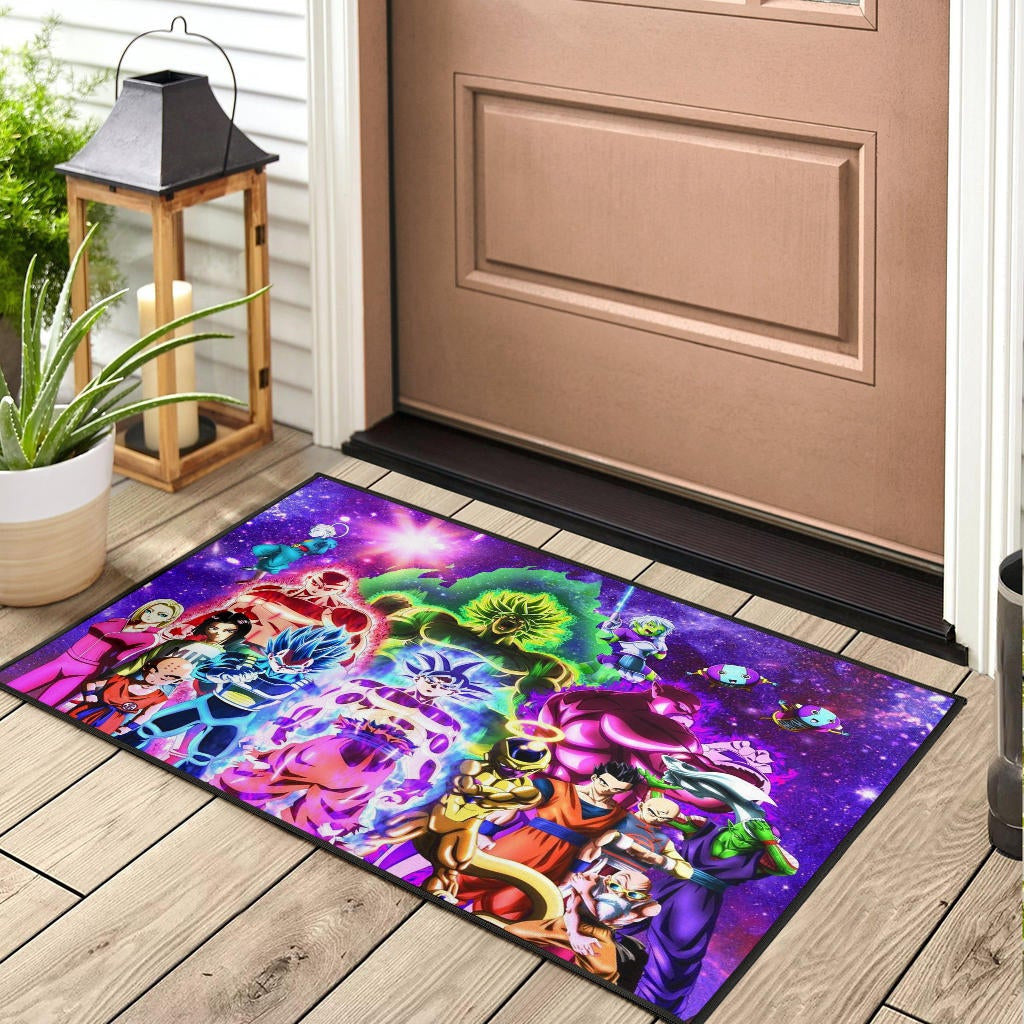 Dragon Ball Anime Door Mat - DB Full Characters Powerful Burst Limit Door Mat Home Decor