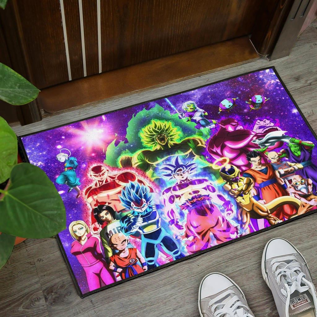 Dragon Ball Anime Door Mat - DB Full Characters Powerful Burst Limit Door Mat Home Decor