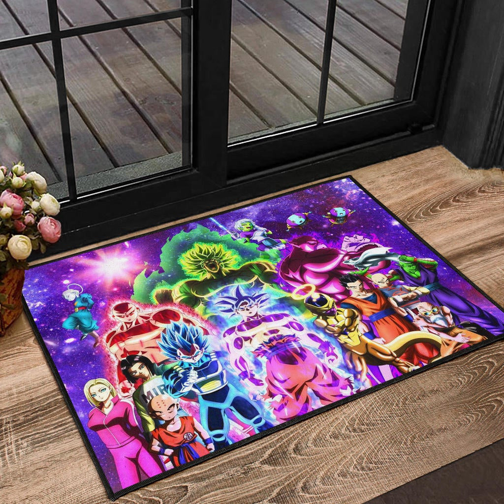 Dragon Ball Anime Door Mat - DB Full Characters Powerful Burst Limit Door Mat Home Decor