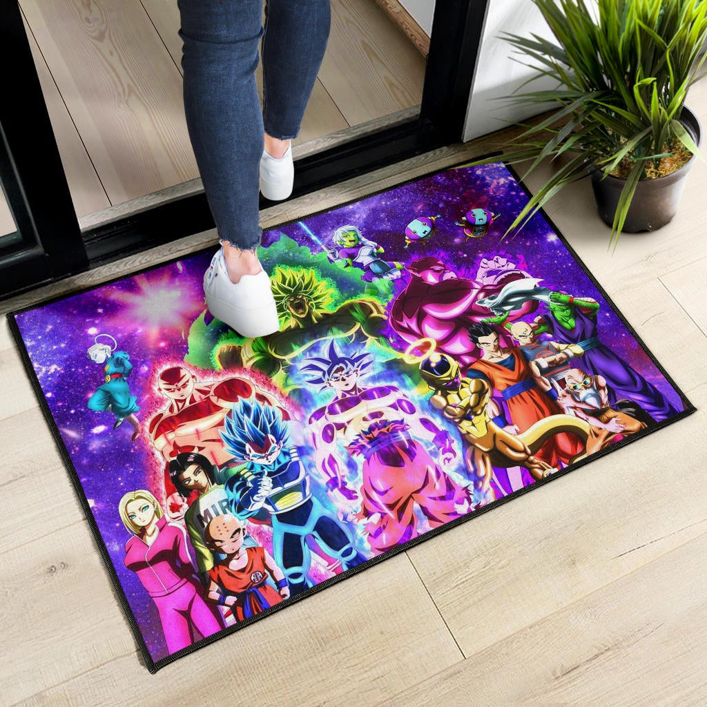 Dragon Ball Anime Door Mat - DB Full Characters Powerful Burst Limit Door Mat Home Decor