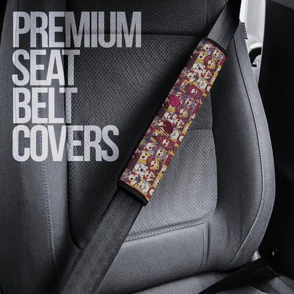 Valentine Seat Belt Covers - Sans Undertale Wearing Jacket Sweating No Love Lies Patterns Belt Covers