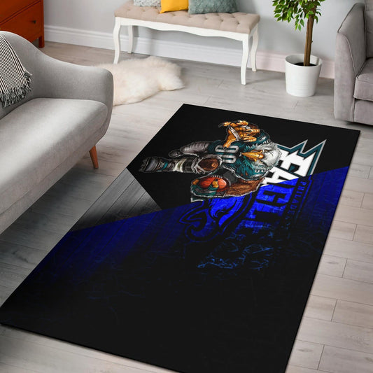 Philadelphia Eagles American Football Team Area Rug Muscle Artwork Eagle 00 Go Champions Rugs Home Decor