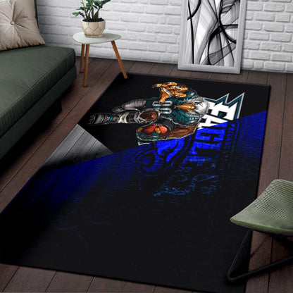 Philadelphia Eagles American Football Team Area Rug Muscle Artwork Eagle 00 Go Champions Rugs Home Decor