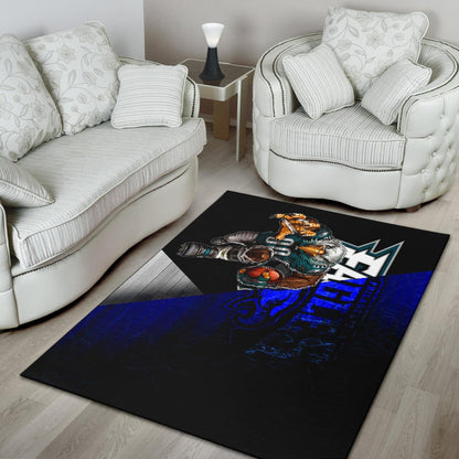 Philadelphia Eagles American Football Team Area Rug Muscle Artwork Eagle 00 Go Champions Rugs Home Decor