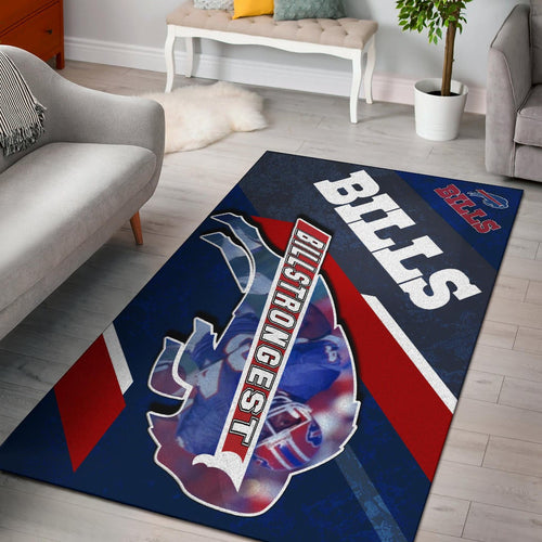 Buffalo Bills American Football Team Area Rug Billstrongest Player Go Champion Rugs Home Decor