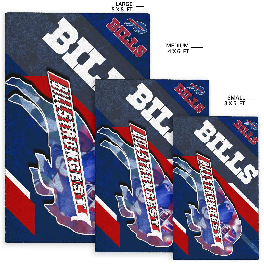 Buffalo Bills American Football Team Area Rug Billstrongest Player Go Champion Rugs Home Decor