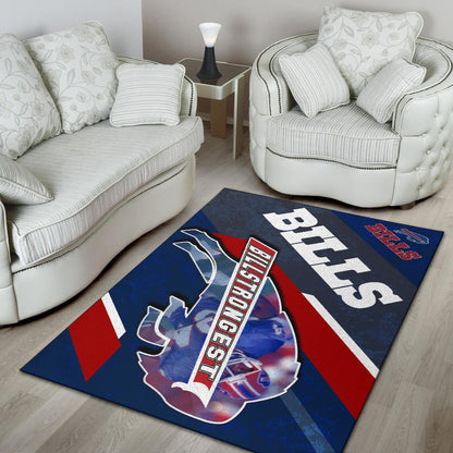 Buffalo Bills American Football Team Area Rug Billstrongest Player Go Champion Rugs Home Decor