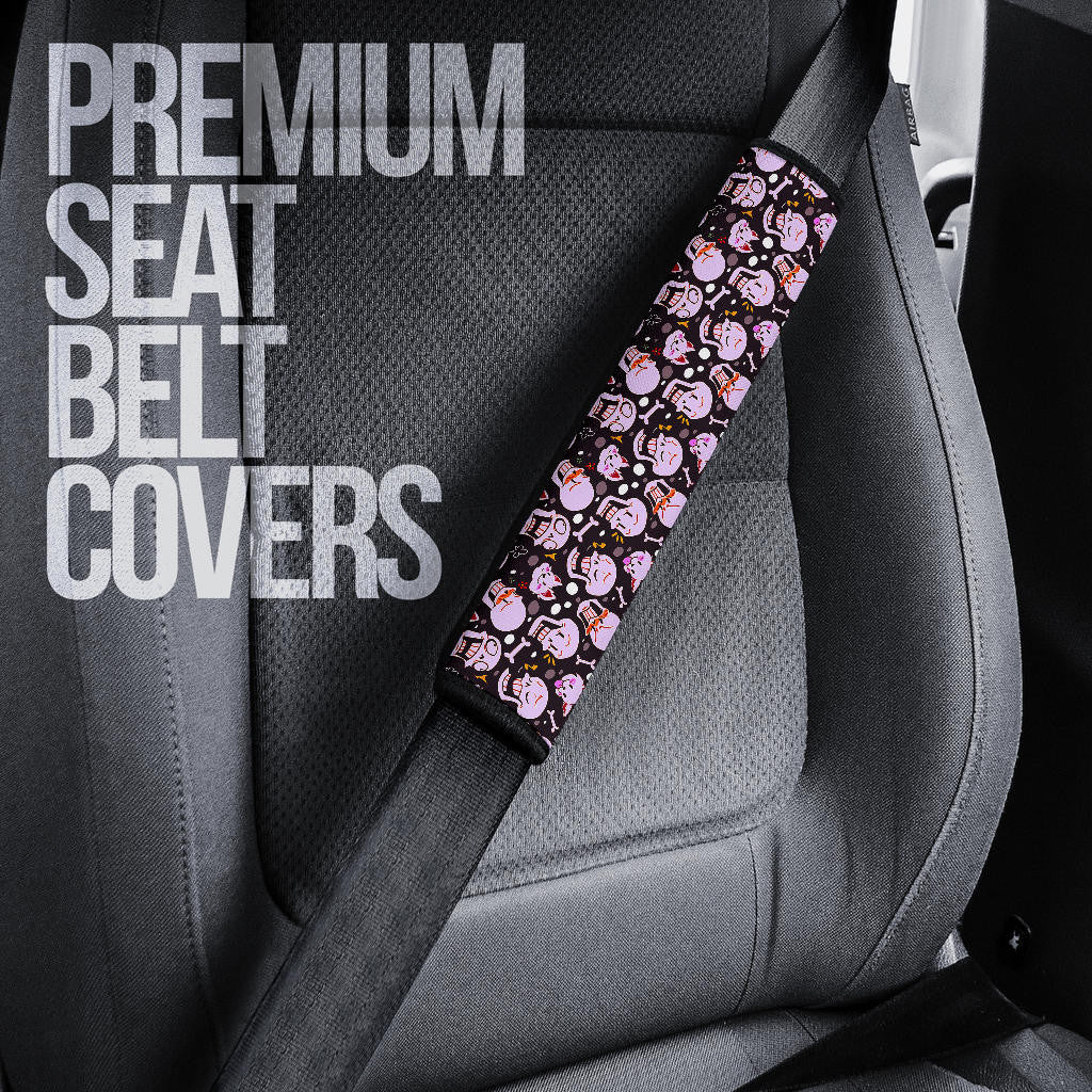 Skull Seat Belt Covers - Love In Your Bones Funny Skull Emotions Patterns Valentine Belt Covers NT112403