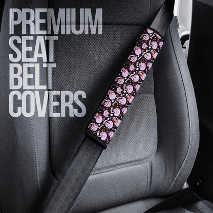 Skull Seat Belt Covers - Love In Your Bones Funny Skull Emotions Patterns Valentine Belt Covers NT112403
