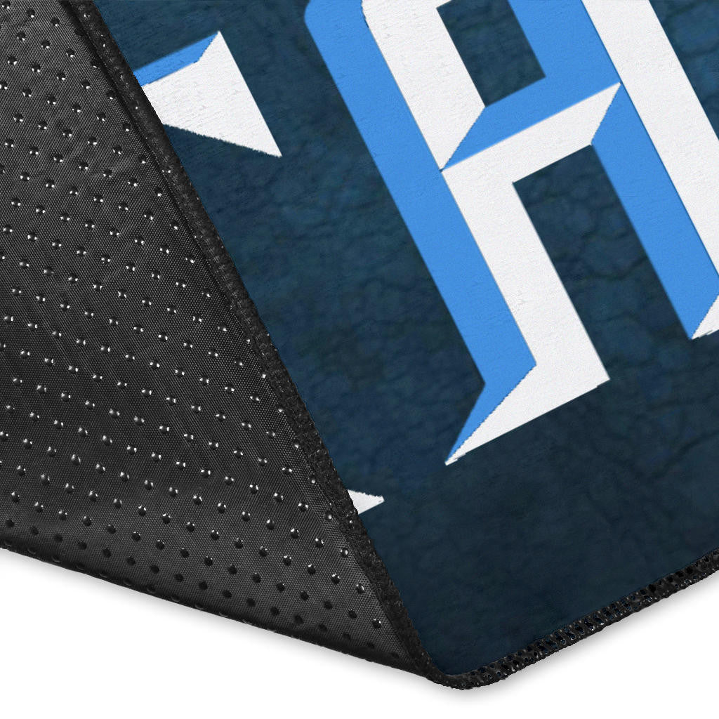 Tennessee Titans American Football Team Area Rug Funny Little Player On Claw Scratches Helmet Patterns Rugs Home Decor
