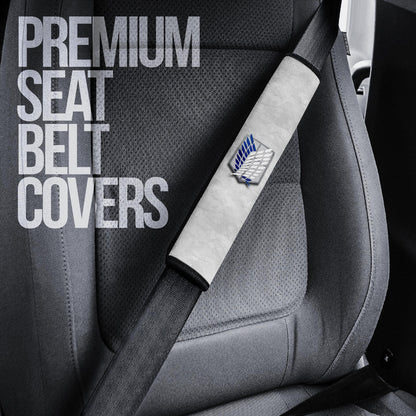 Attack On Titan Anime Seat Belt Covers AOT Bertholdt Hoover Titan Transforming Wings Of Freedom Belt Covers