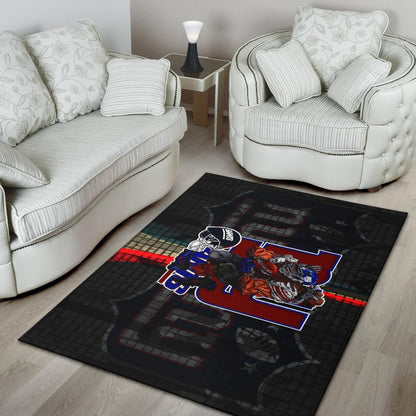 New York Giants American Football Team Area Rug Big Muscle Player With Black Helmet Rugs Home Decor