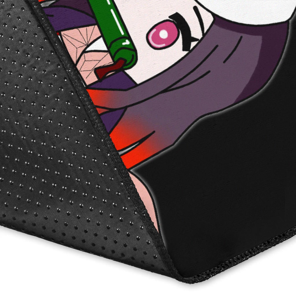 Demon Slayer Anime Area Rug - Tanjiro Nezuko Rengoku And Muichiro Xmas Gift Christmas Symbol Rugs Home Decor