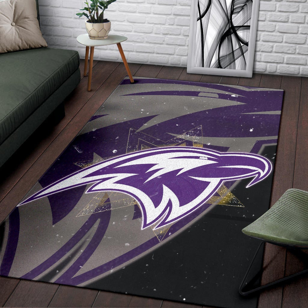 Baltimore Ravens American Football Team Area Rug Cute Raven Flying Up To The Sky Night Artwork Rugs Home Decor