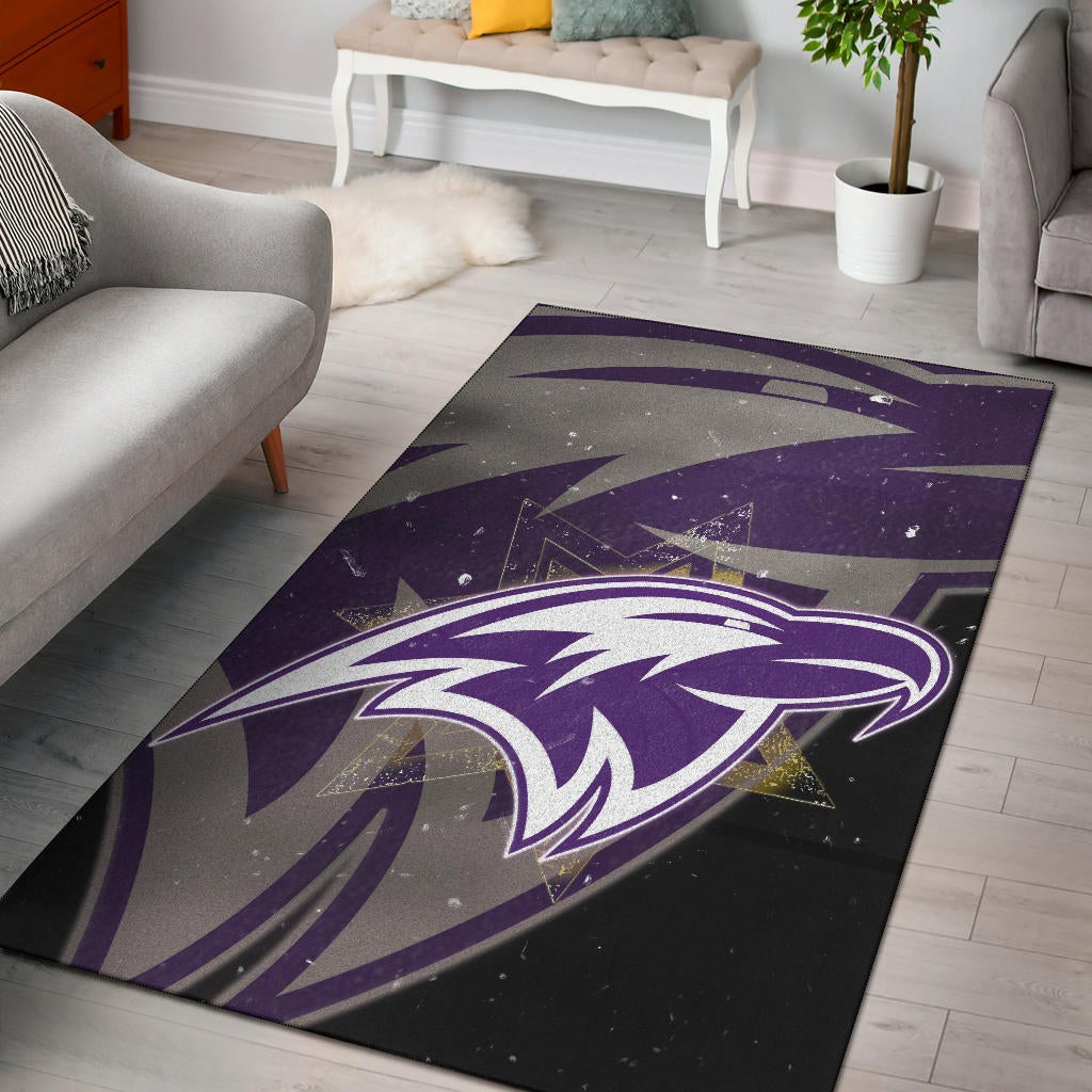 Baltimore Ravens American Football Team Area Rug Cute Raven Flying Up To The Sky Night Artwork Rugs Home Decor