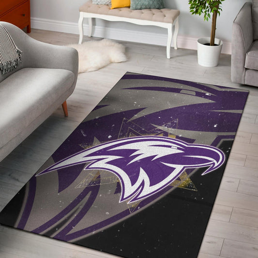 Baltimore Ravens American Football Team Area Rug Cute Raven Flying Up To The Sky Night Artwork Rugs Home Decor