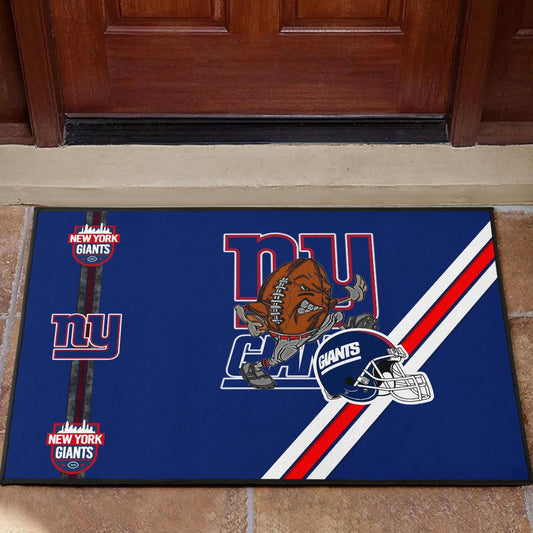New York Giants American Football Team Door Mat Rugby Ball Player Running Giants Helmet Door Mat Home Decor