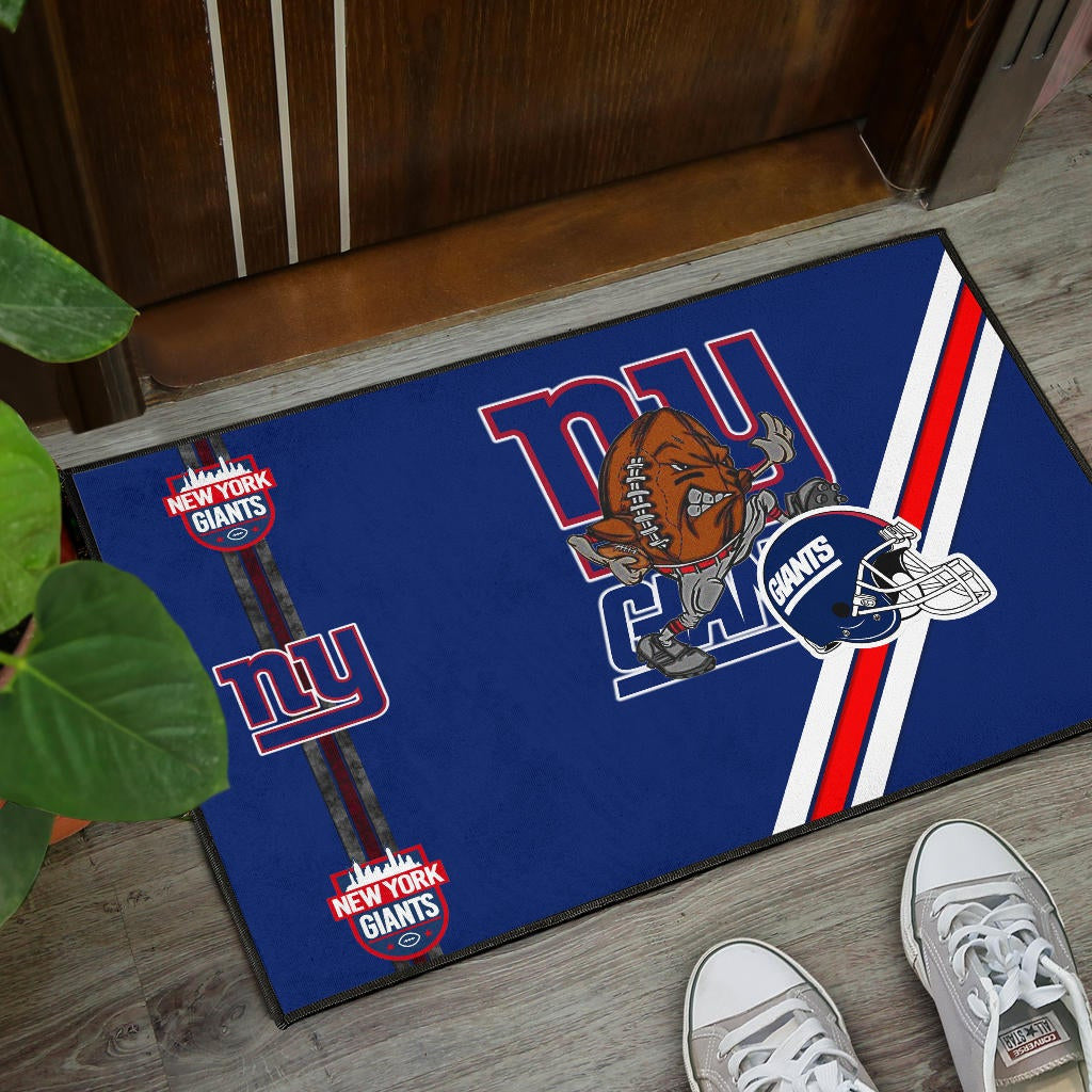 New York Giants American Football Team Door Mat Rugby Ball Player Running Giants Helmet Door Mat Home Decor