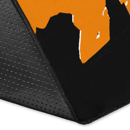 Haikyuu Anime Area Rug - Playing Volleyball Orange Silhouette Crow Feather Rugs Home Decor