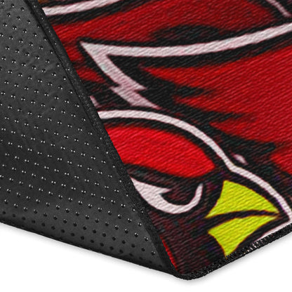 American Football Team Area Rug - Arizona Cardinals Bird Head Doodle Rugs Home Decor