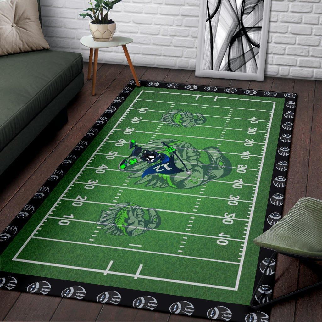 American Football Team Area Rug - Seattle Seahawks Muscle Marvin The Martian 12 Rugs Home Decor