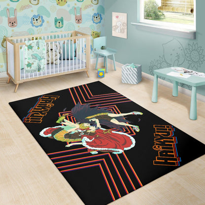 Haikyuu Anime Area Rug - Hinata Shoyo And Kageyama Crow And King Rugs Home Decor