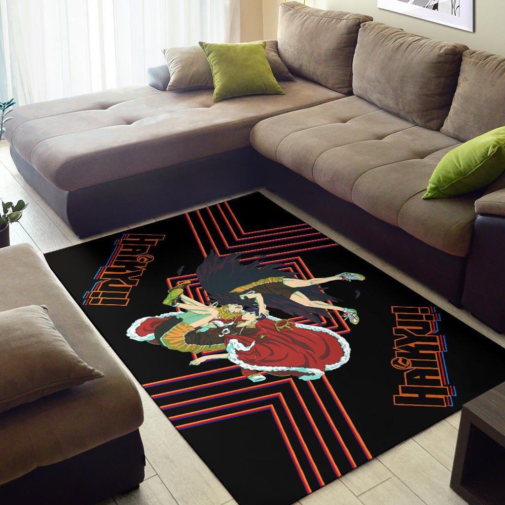 Haikyuu Anime Area Rug - Hinata Shoyo And Kageyama Crow And King Rugs Home Decor