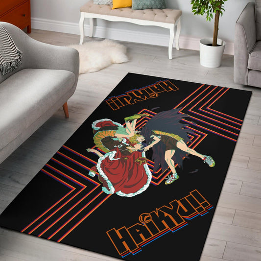 Haikyuu Anime Area Rug - Hinata Shoyo And Kageyama Crow And King Rugs Home Decor