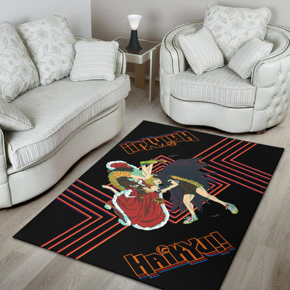 Haikyuu Anime Area Rug - Hinata Shoyo And Kageyama Crow And King Rugs Home Decor