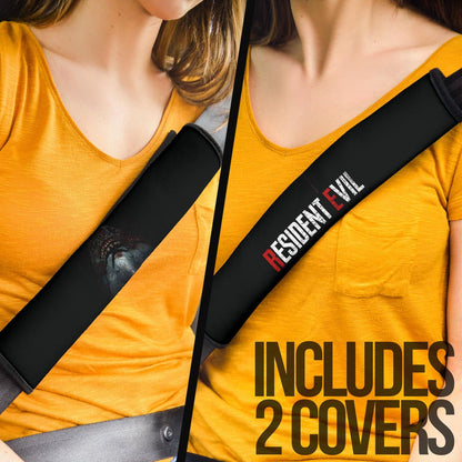 Resident Evil Game Seat Belt Covers - Deluxe Edition Scary Bloody Mouth Belt Covers
