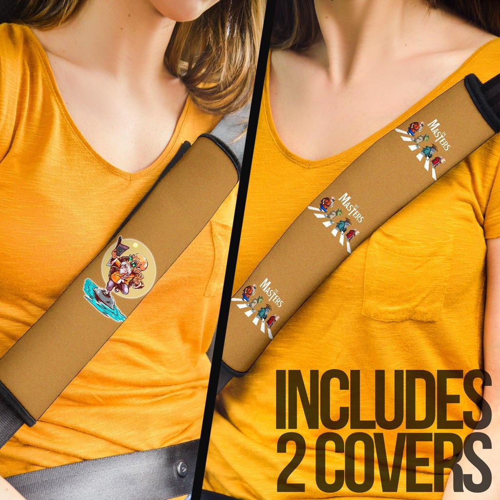 Dragon Ball Anime Seat Belt Covers - DB Masters Across The Road Roshi Say Hi Belt Covers
