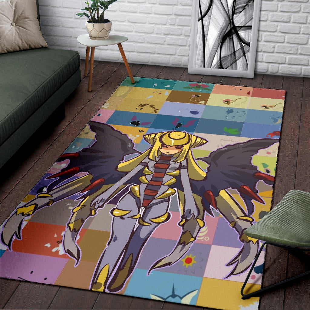 Pokemon Anime Area Rug - Pokemon Girl Legendary Giratina Rugs Home Decor