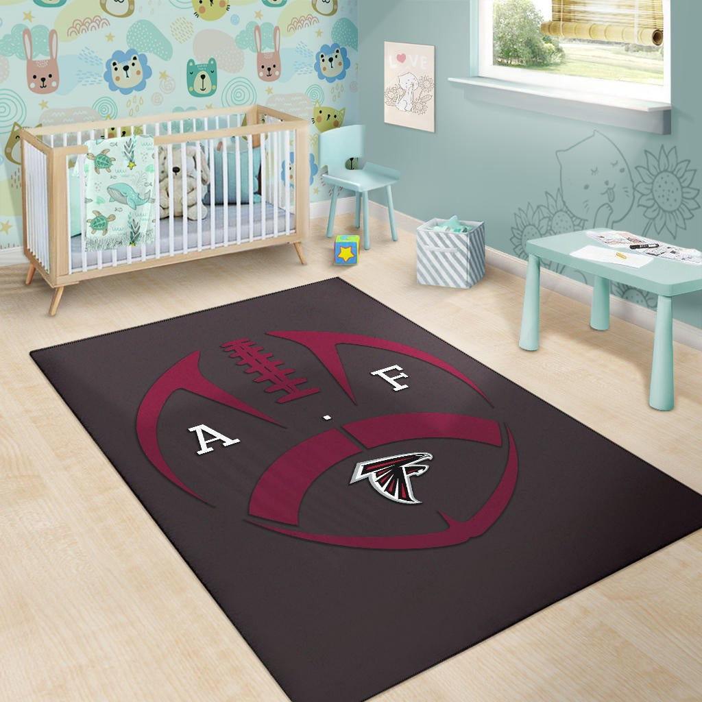 American Football Team Area Rug - Atlanta Falcons A.F Minimalist Rugby Rugs Home Decor