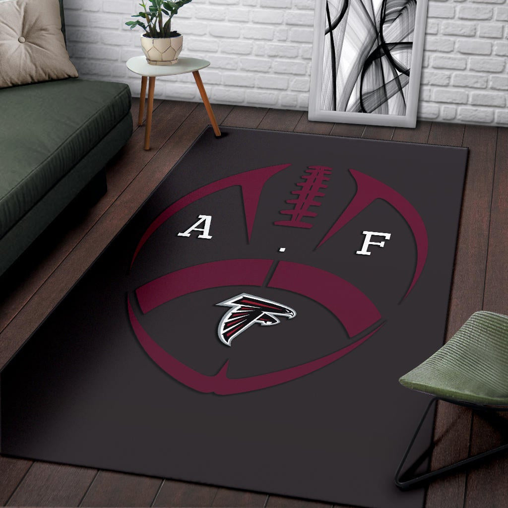 American Football Team Area Rug - Atlanta Falcons A.F Minimalist Rugby Rugs Home Decor