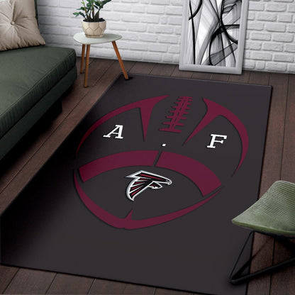 American Football Team Area Rug - Atlanta Falcons A.F Minimalist Rugby Rugs Home Decor