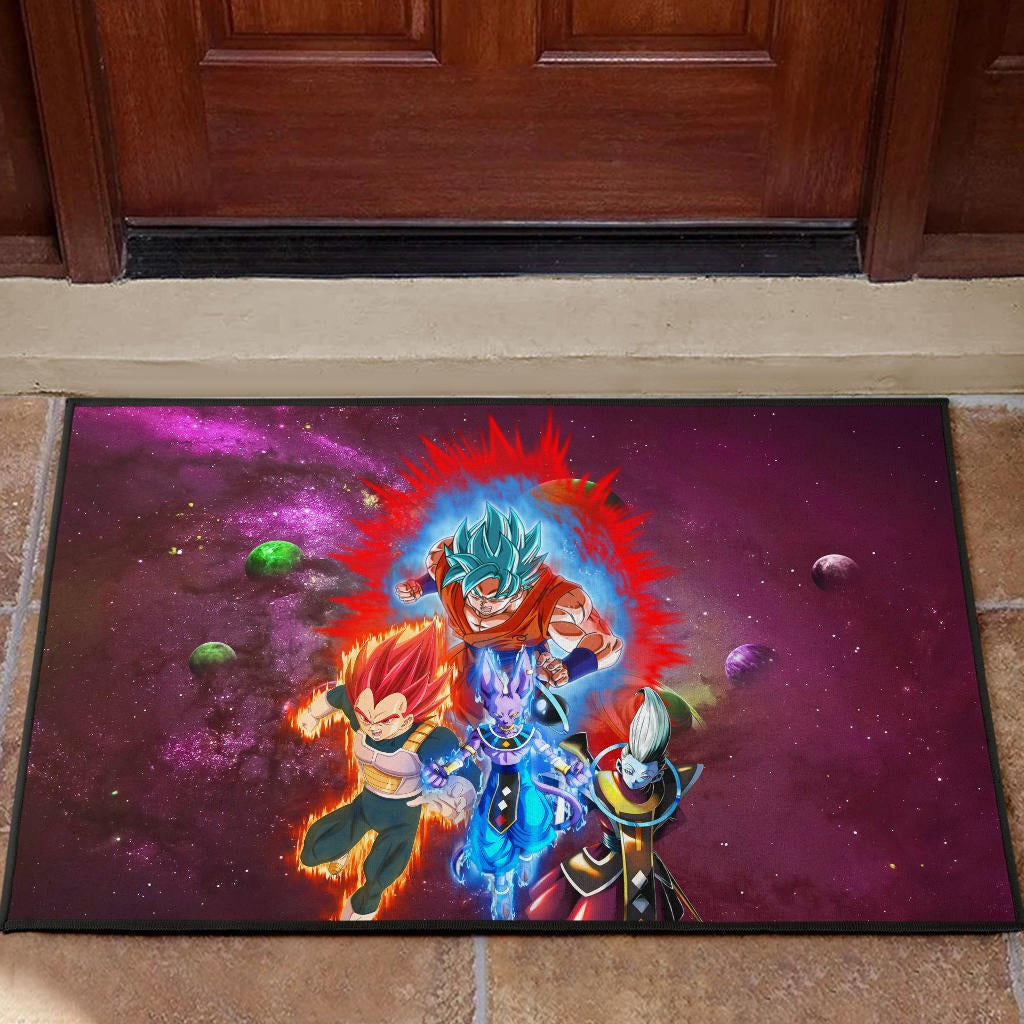 Dragon Ball Anime Door Mat - DB Super Saiyan Powerful Burst Limit Door Mat Home Decor