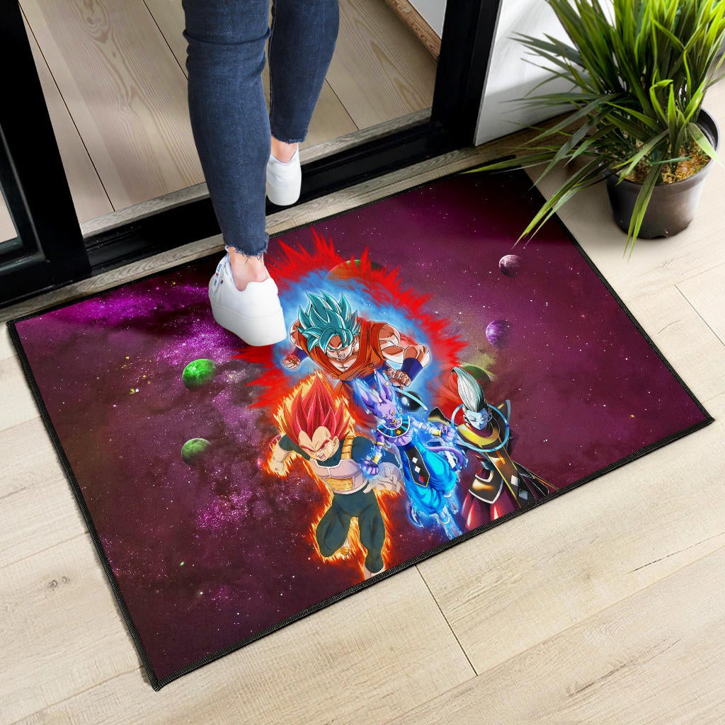 Dragon Ball Anime Door Mat - DB Super Saiyan Powerful Burst Limit Door Mat Home Decor