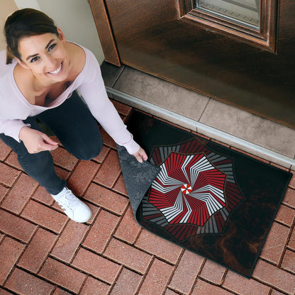 Resident Evil Game Door Mat - Umbrella Corp Symbol Spiral Door Mat Home Decor