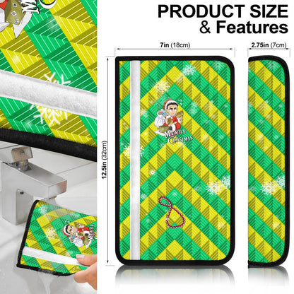 Demon Slayer Anime Seat Belt Covers - Merry Christmas Chibi Gyomei Cosplay Santa Belt Covers