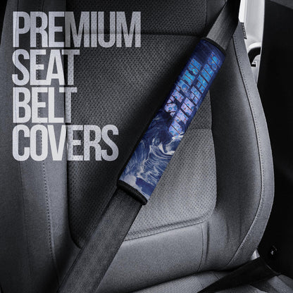 Buffalo Bills American Football Team Seat Belt Covers Proud Buffalo Standing On Rugby Ball Painting Belt Covers