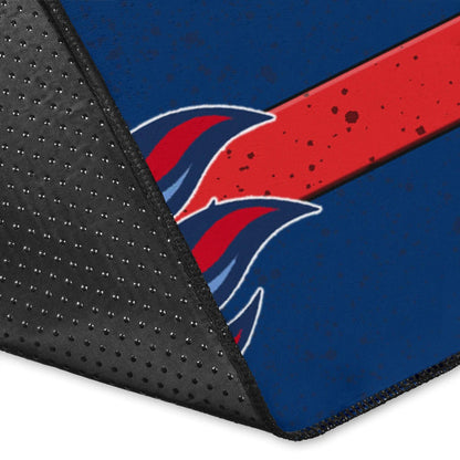 Tennessee Titans American Football Team Area Rug Titans Symbol Helmets With Flaming Ball Shield And Sword Rugs Home Decor
