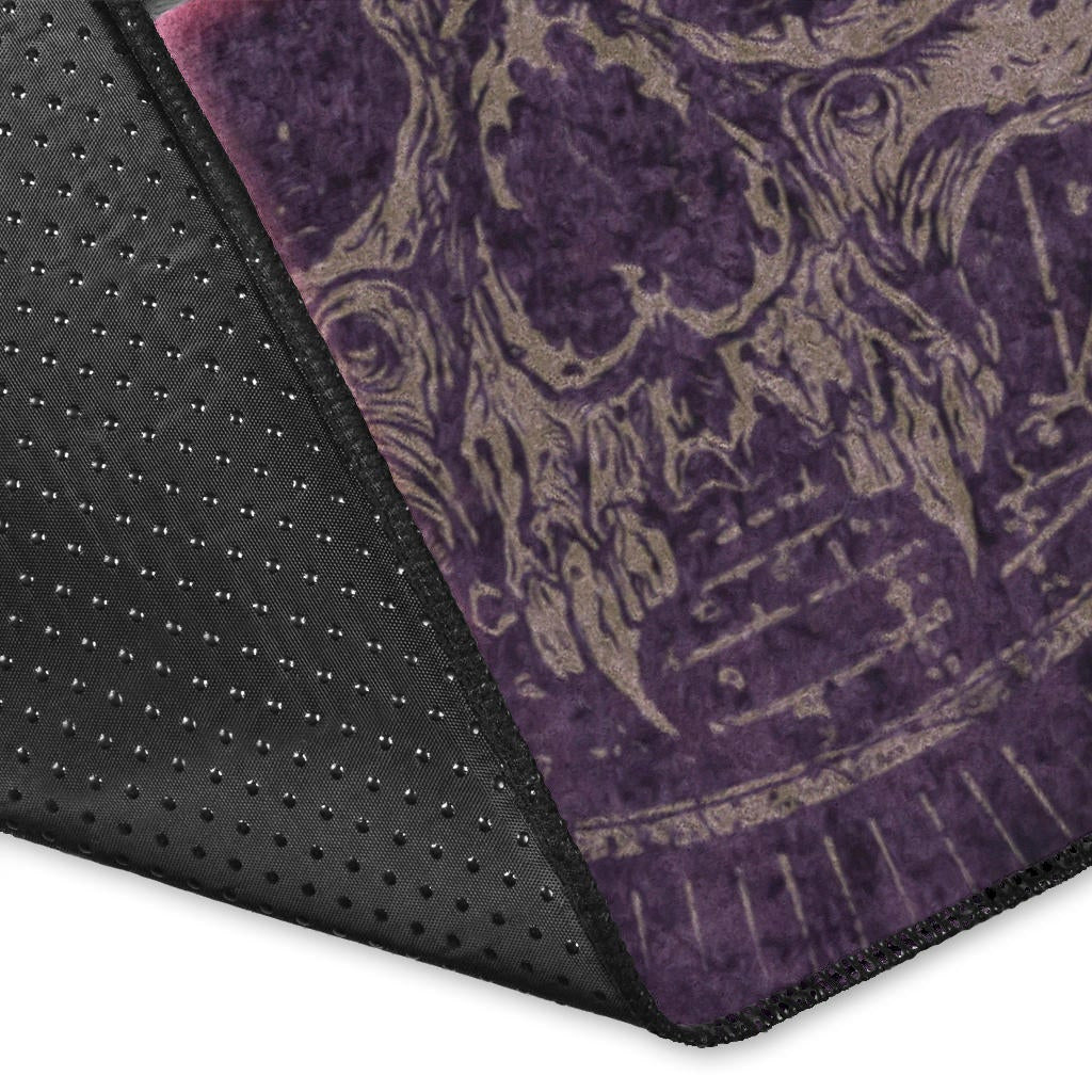 Skull Area Rug - Choose A Sign Skeleton Satan Wearing Suit Rugs Home Decor
