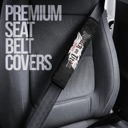 Attack On Titan Anime Seat Belt Covers AOT Levi Ackerman Attack Watercolor Wings Of Freedom Smoking Belt Covers