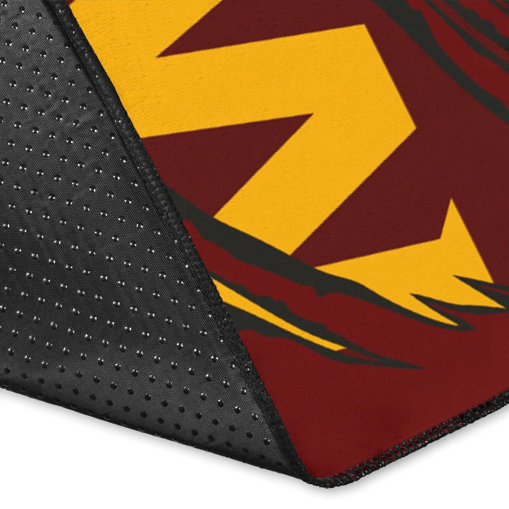 American Football Team Area Rug - Washington Redskin Rugby Ball W Patterns Rugs Home Decor