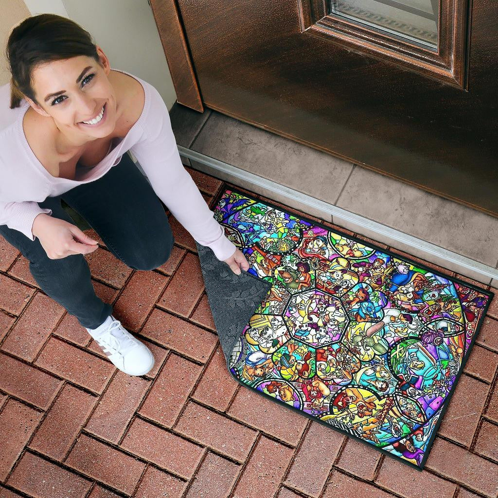 Disney Stained Art 2 Door Mats