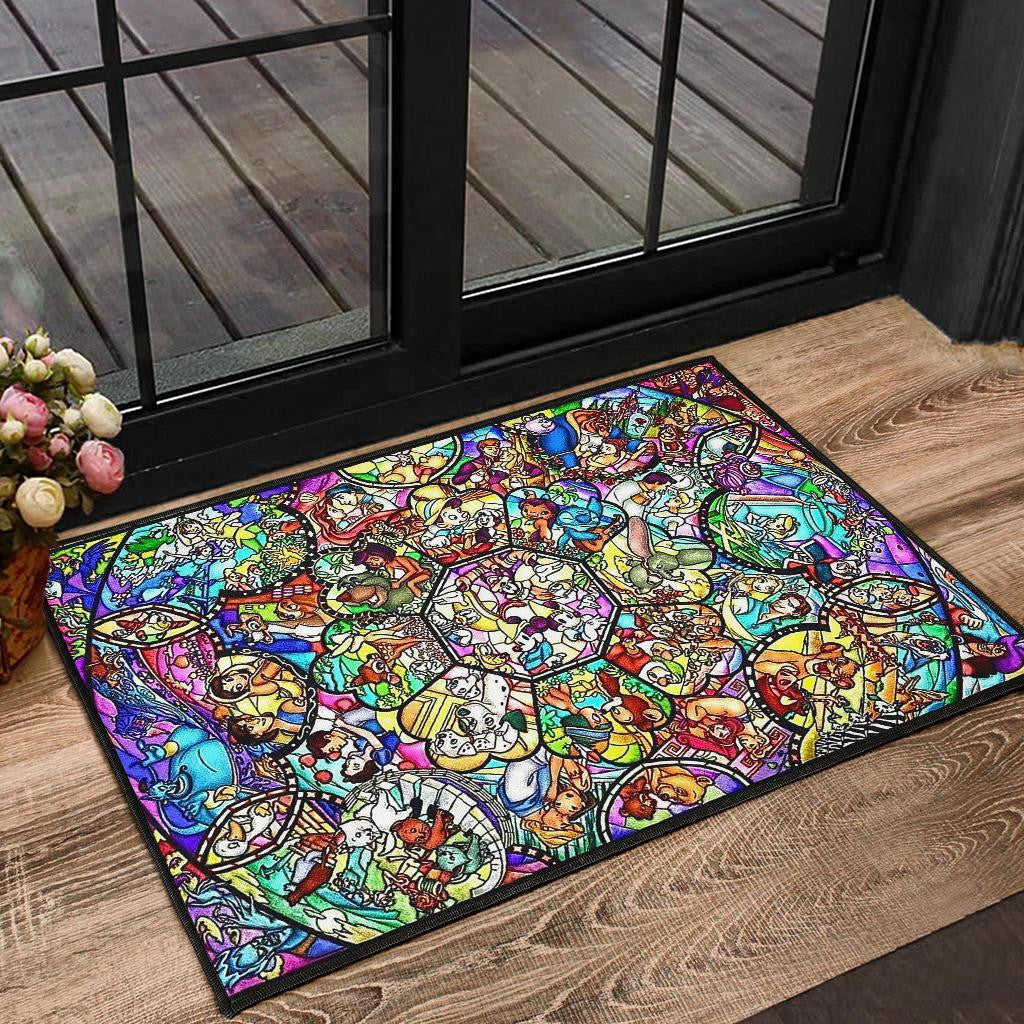 Disney Stained Art 2 Door Mats