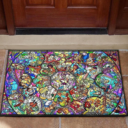 Disney Stained Art 2 Door Mats