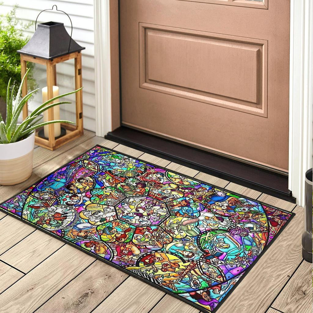 Disney Stained Art 2 Door Mats
